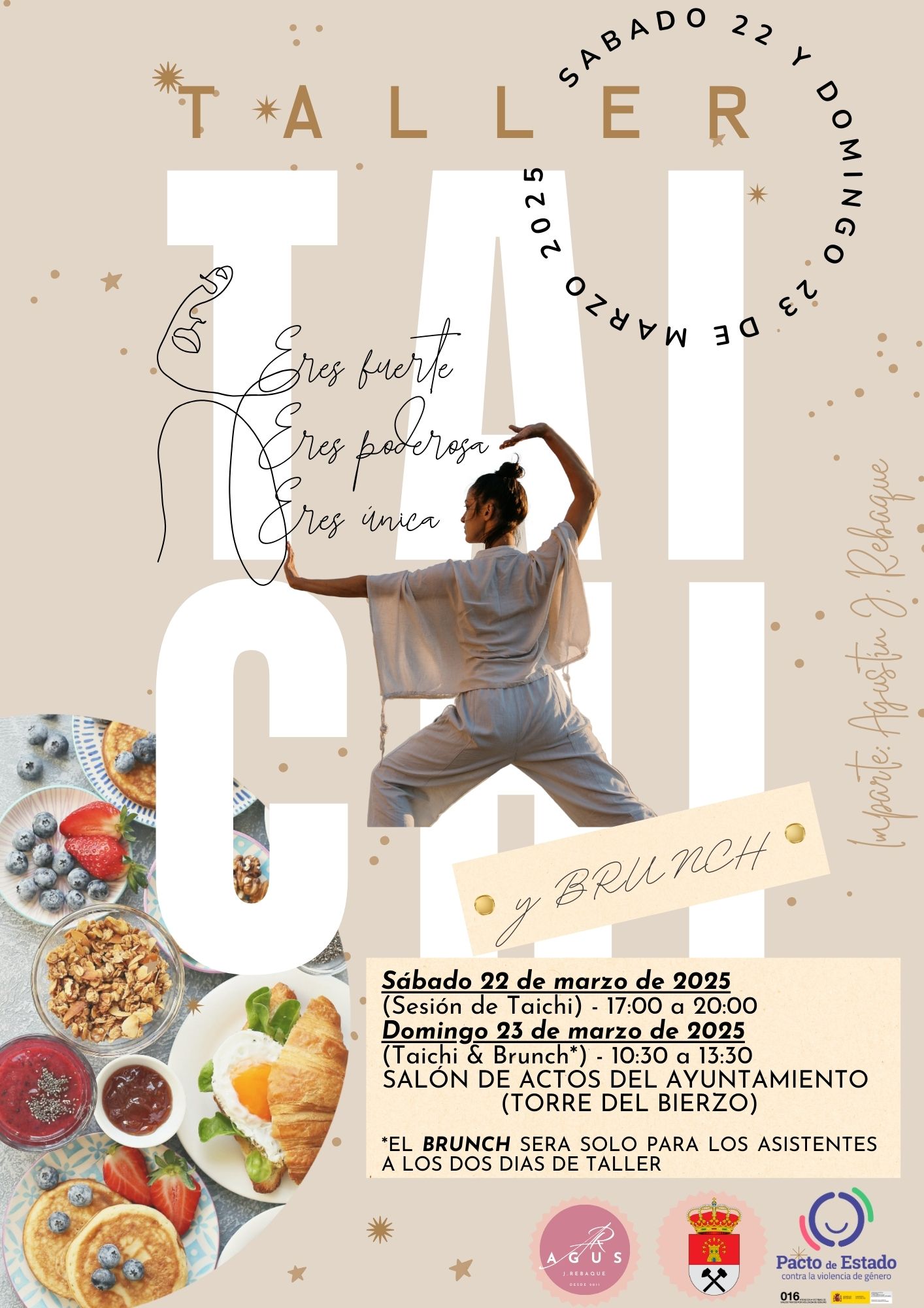 Taller Taichi y Brunch. 22 y 24 de marzo