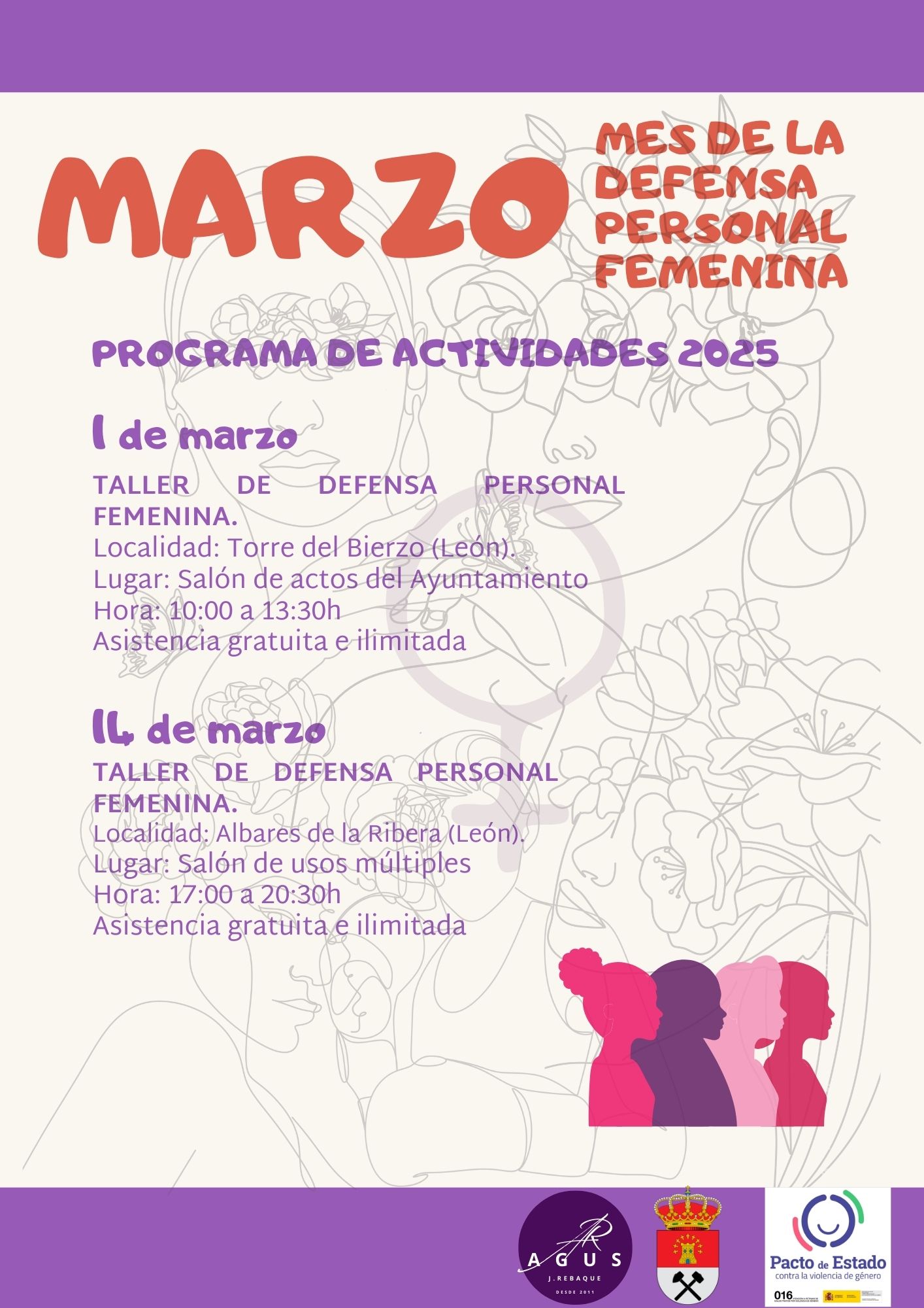 Taller gratuito de defensa personal femenina