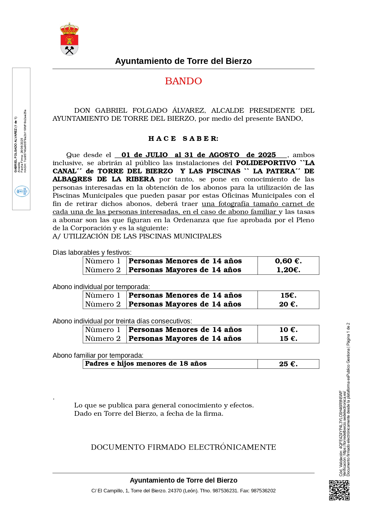 Bando de Piscinas