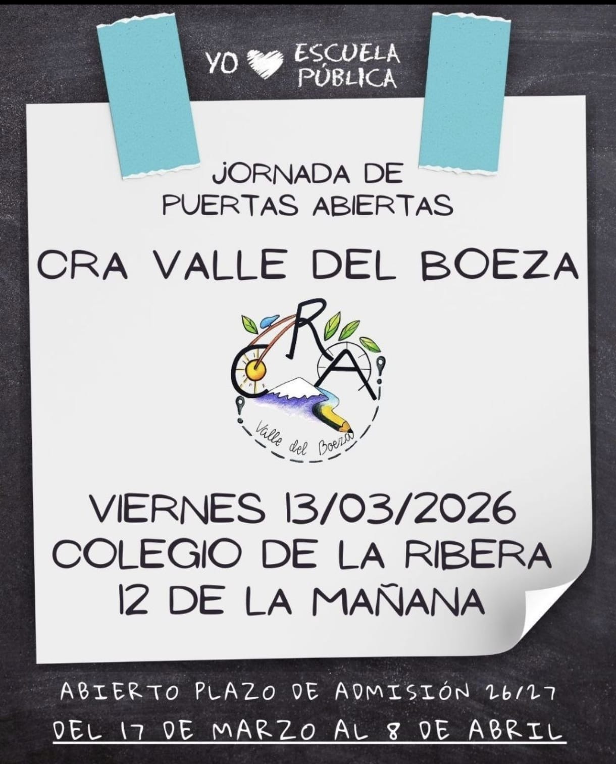 Jornada de Puertas Abiertas CRA Valle de Boeza