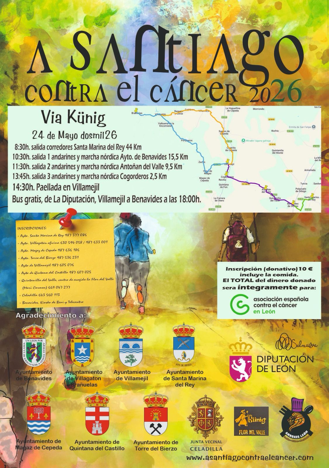 A Santiago contra el cáncer