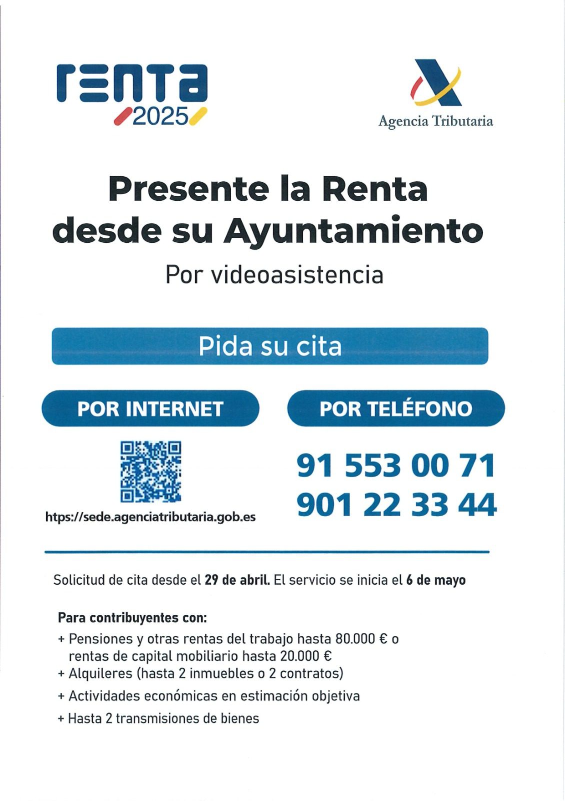 Renta por videoasistencia